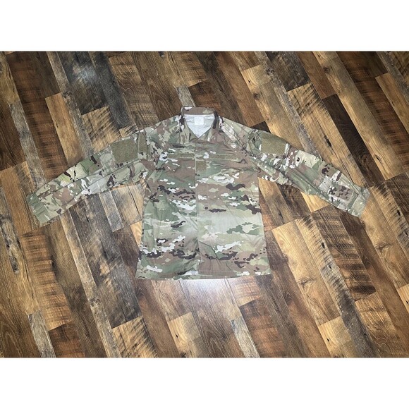 Military Camo Fatigue Jacket Combat Jacket Size Medium Long OCP - Picture 1 of 5